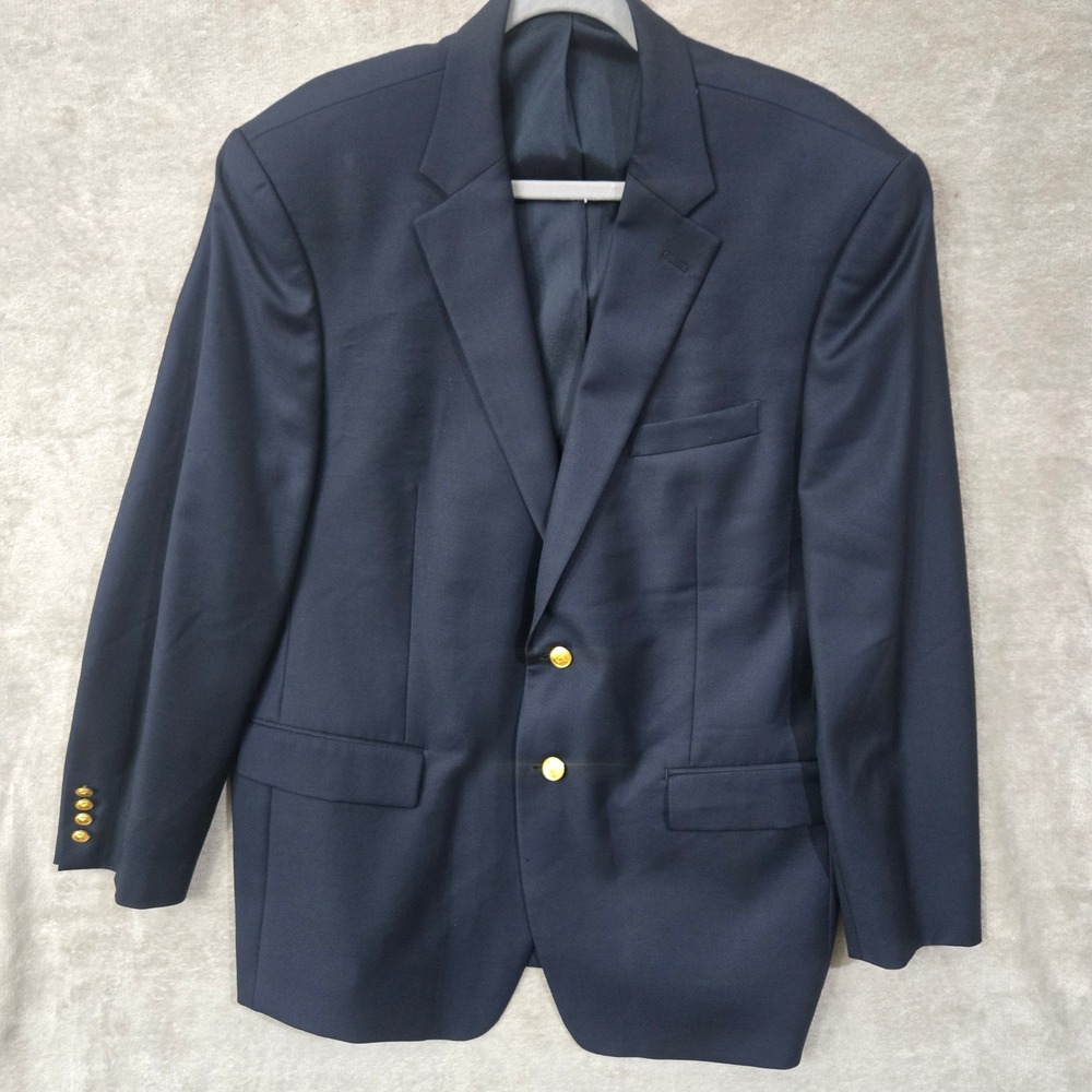 Lauren Ralph Lauren Blazer 44R Navy Wool Heritage Preppy Classic Old Money Yacht